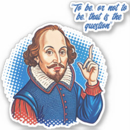 William Shakespeare Porträtdarstellung sein oder Aufkleber