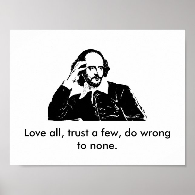 William Shakespeare Poster (Vorne)