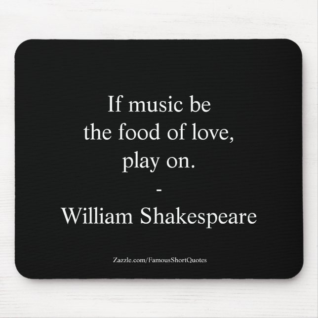William Shakespeare Quote Liebe Mousepad (Vorne)