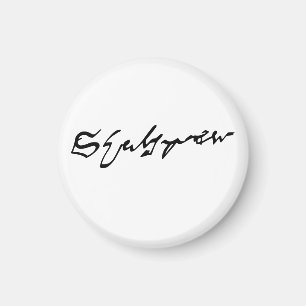 William Shakespeare Signatur Magnet