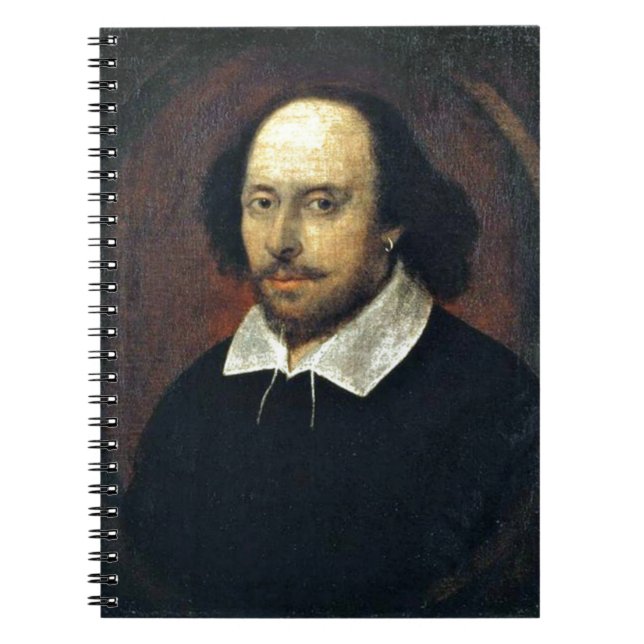 William Shakespeare Spiral Notebook Notizblock (Vorderseite)