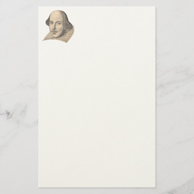 William Shakespeare Stationery Briefpapier (Vorderseite)
