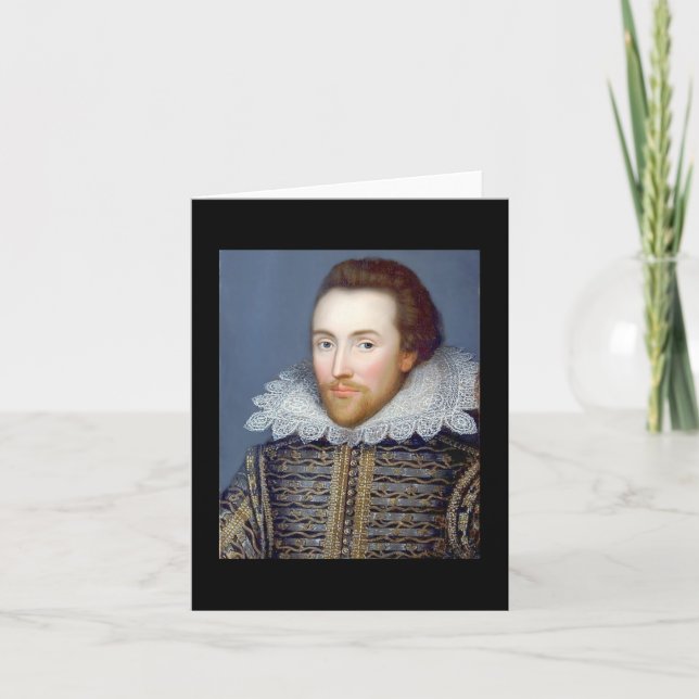 William Shakespeare Theme Note Card Karte (Vorderseite)