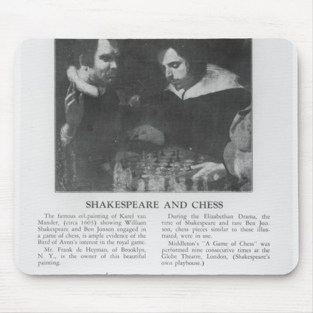William Shakespeare und Ben Jonson Mousepad (Vorne)