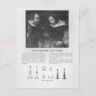William Shakespeare und Ben Jonson Postkarte