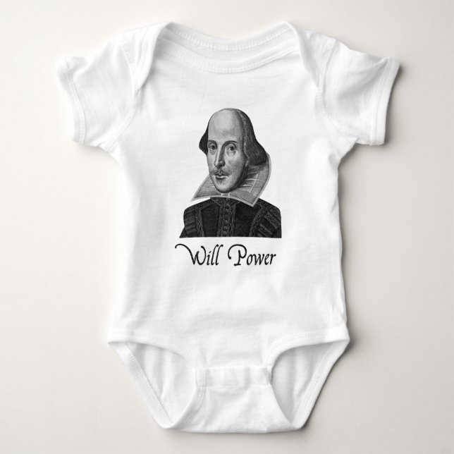 William Shakespeare wird Power T-Shirt (Vorderseite)