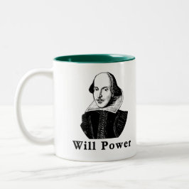 William Shakespeare WIRD POWER T-Shirts Zweifarbige Tasse