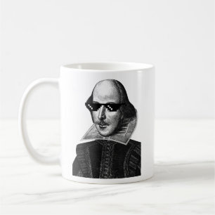 William Shakespeare with Sunglases Classic Kaffeetasse