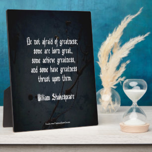 William Shakespeare Zitat - Größe Fotoplatte