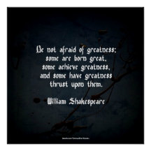 William Shakespeare Zitat - Größe