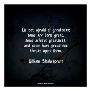William Shakespeare Zitat - Größe Poster