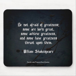 William Shakespeare Zitat Mousepad