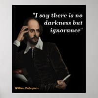 William Shakespeare Zitat zur Ignoranz