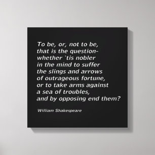William Shakespeares `Hamlet` Leinwanddruck