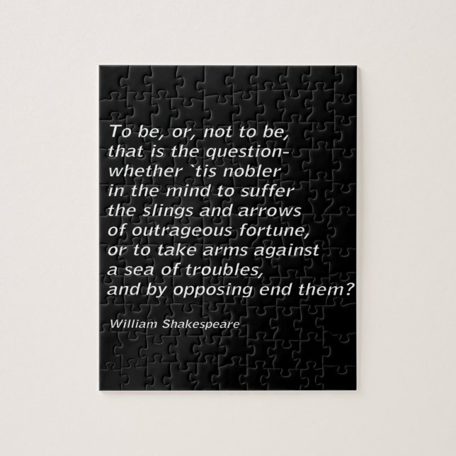 William Shakespeares `Hamlet` Puzzle (Vertikal)