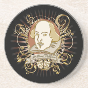 William- ShakespeareWappen (Gold) Untersetzer