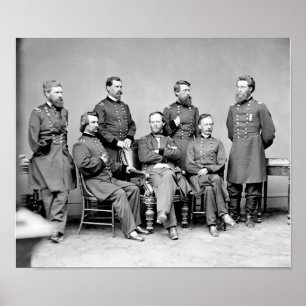 William Sherman und seine Generäle Poster