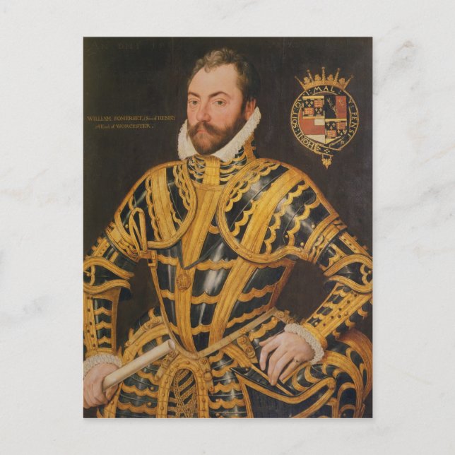 William Somerset 3rd Earl of Worcester Postkarte (Vorderseite)