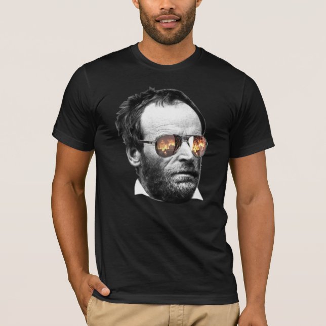 William T. Sherman: Angst ist der beginnende T - S T-Shirt (Vorderseite)