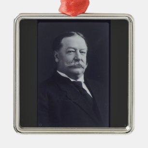 William Taft 27. Präsident Silbernes Ornament