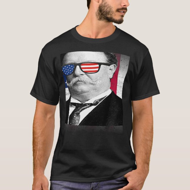 William Taft USA Flag Patriotic American Flag 4. T-Shirt (Vorderseite)