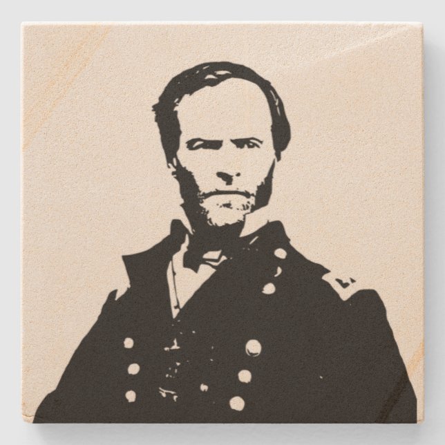 William Tecumseh Sherman Stone Untersetzer (Vorderseite)
