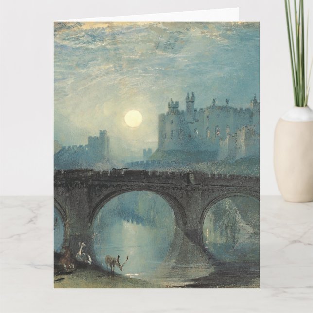 William Turner Alnwick Castle Karte (Vorderseite)