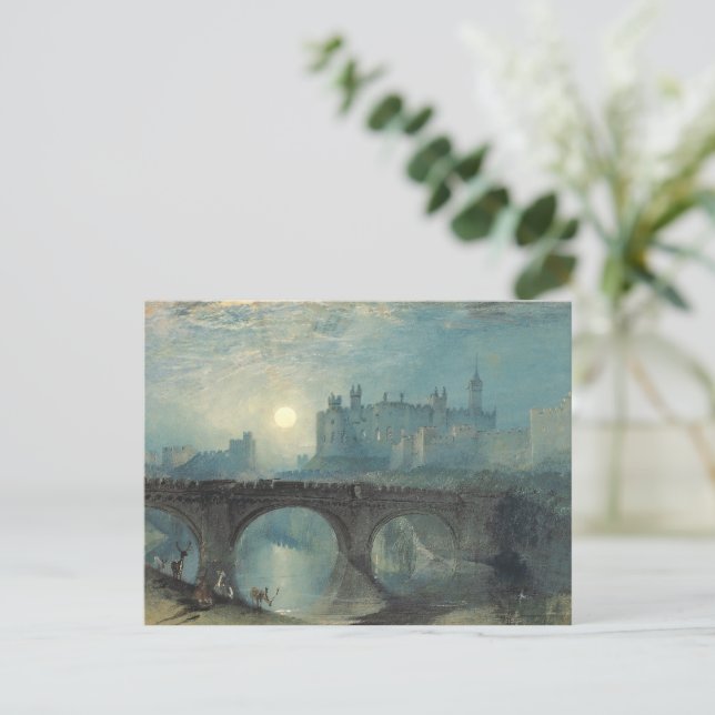 William Turner Alnwick Castle Postkarte (Stehend Vorderseite)