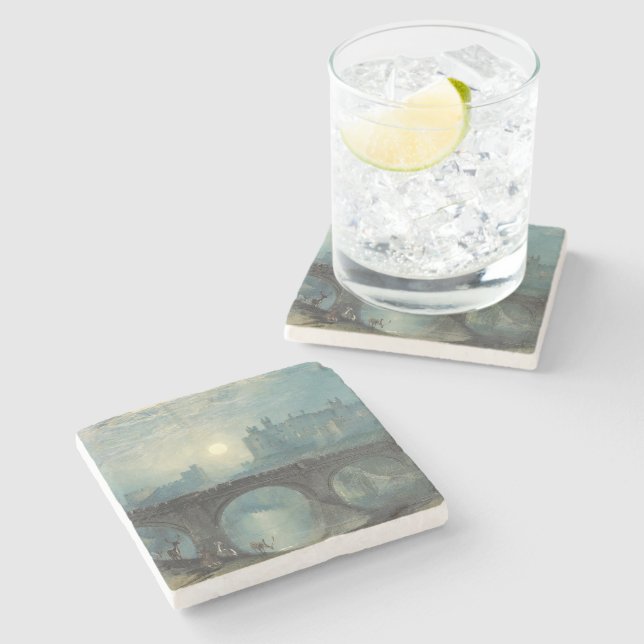 William Turner Alnwick Castle Steinuntersetzer (Seitenansicht)