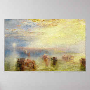 William Turner - Annäherung an Venedig Poster