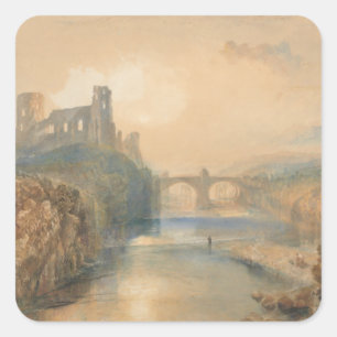 William Turner Barnard Castle Quadratischer Aufkleber