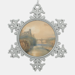 William Turner Barnard Castle Schneeflocken Zinn-Ornament