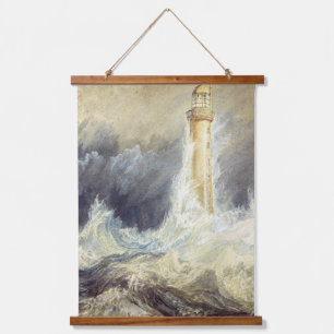 William Turner - Bell Rock Leuchtturm Wandteppich Mit Holzrahmen