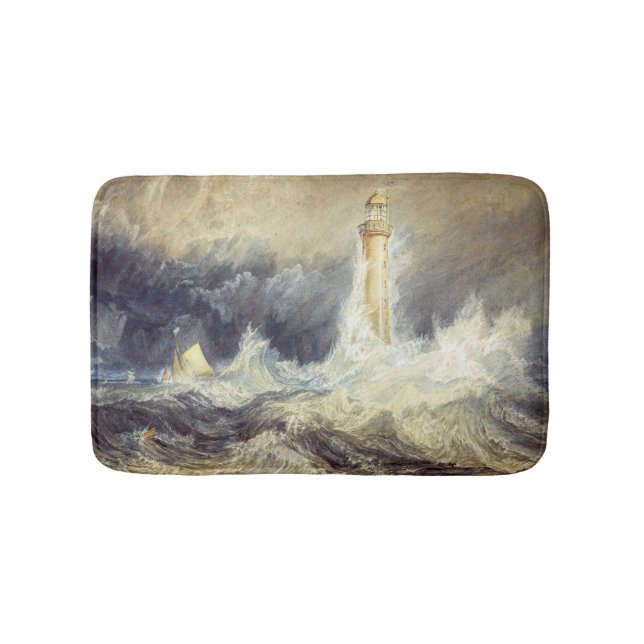William Turner - Bell Rock Lighthouse Badematte (Vorderseite)