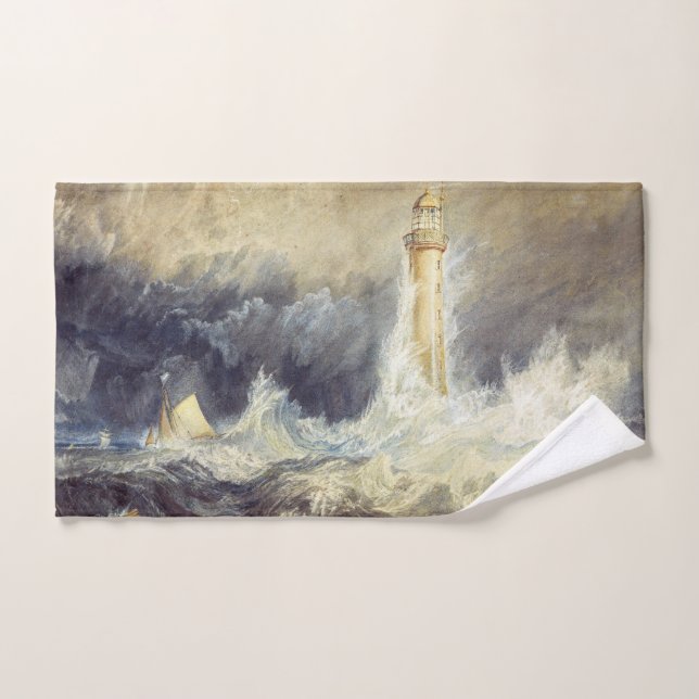 William Turner - Bell Rock Lighthouse Badhandtuch Set (Handtuch)