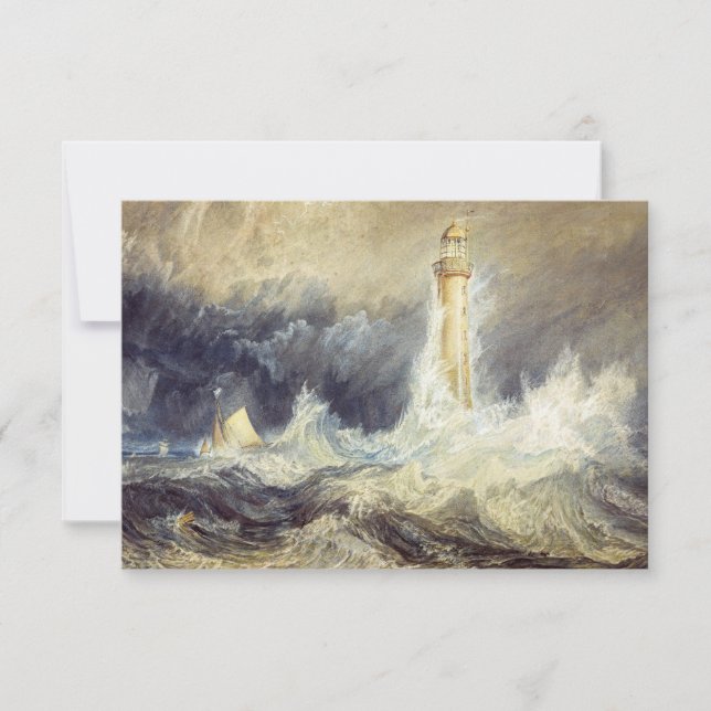 William Turner - Bell Rock Lighthouse Dankeskarte (Vorderseite)