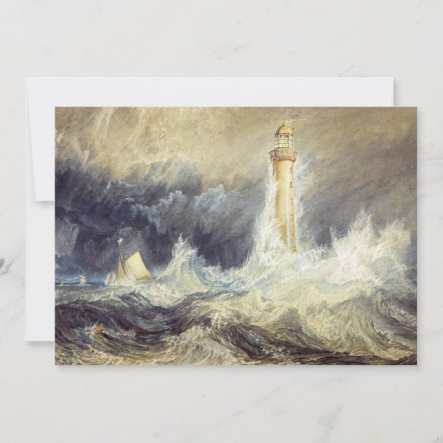 William Turner - Bell Rock Lighthouse Einladung (Vorderseite)