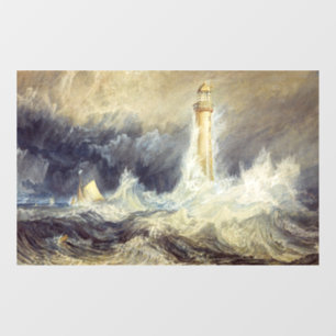 William Turner - Bell Rock Lighthouse Fensteraufkleber