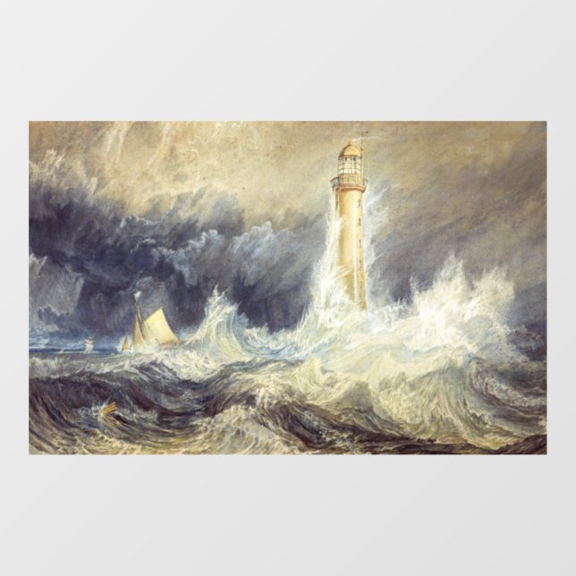 William Turner - Bell Rock Lighthouse Fensteraufkleber (Blatt)