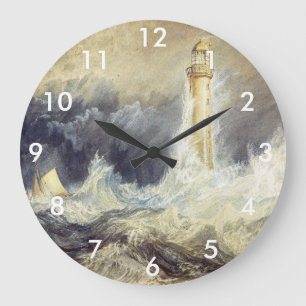 William Turner - Bell Rock Lighthouse Große Wanduhr