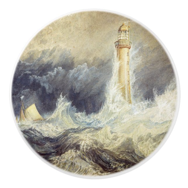 William Turner - Bell Rock Lighthouse Keramikknauf (Vorderseite)