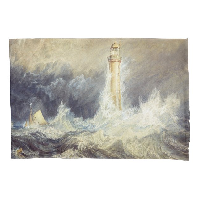 William Turner - Bell Rock Lighthouse Kissenbezug (Vorderseite)