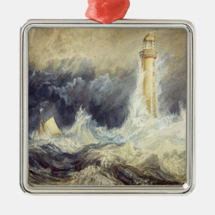 William Turner - Bell Rock Lighthouse Ornament Aus Metall