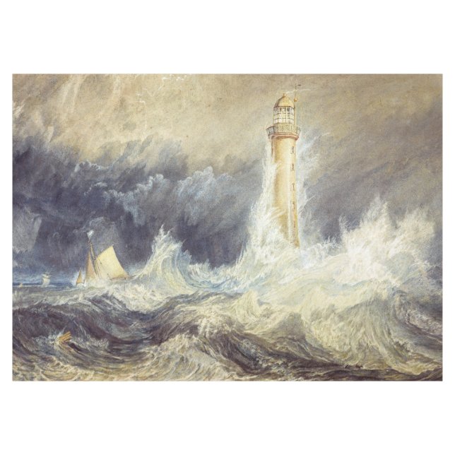 William Turner - Bell Rock Lighthouse Tischdecke (Vorderseite (Horizontal))