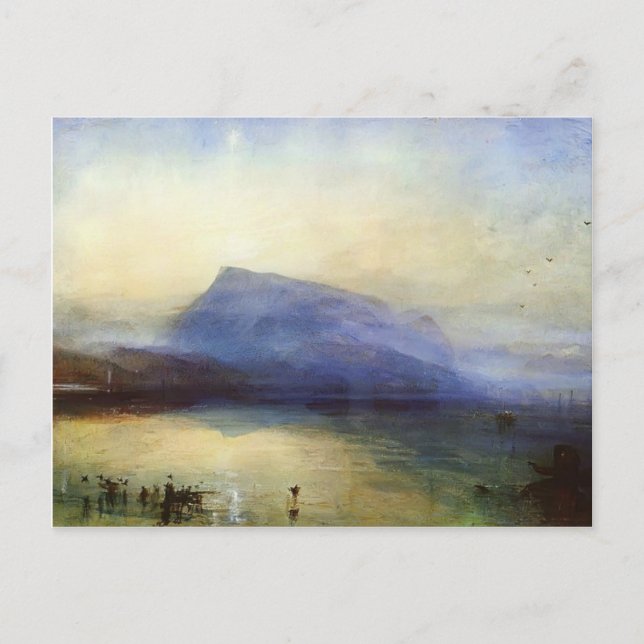 William Turner - Blue Rigi Lake Luzern Postkarte (Vorderseite)