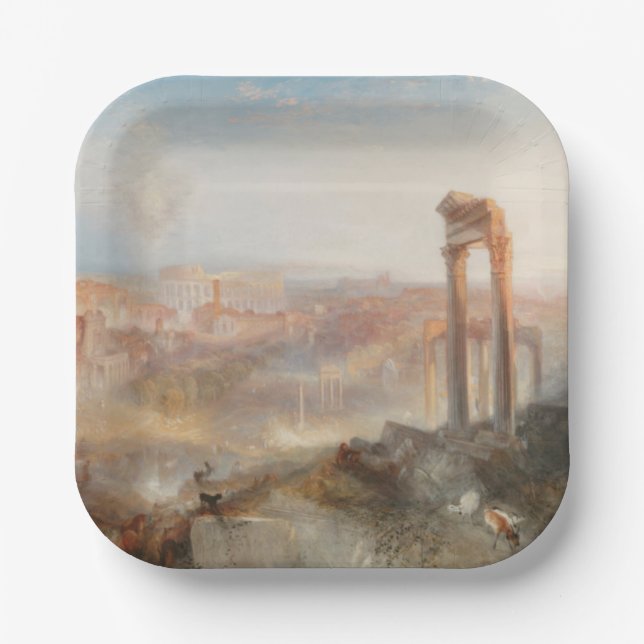 William Turner British - Modernes Rom-Campo Vaccin Pappteller (Vorderseite)