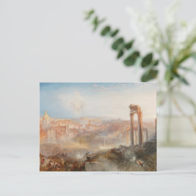William Turner British - Modernes Rom-Campo Vaccin Postkarte (Stehend Vorderseite)