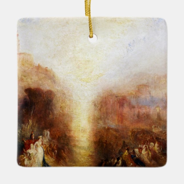 William Turner - Der Besuch des Grabes Keramikornament (Vorderseite)