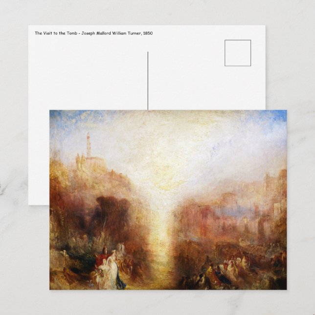 William Turner - Der Besuch des Grabes Postkarte (Vorne/Hinten)