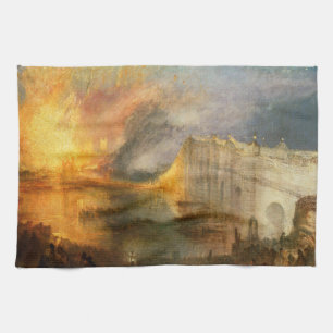 William Turner - Der Brand des Parlaments Geschirrtuch